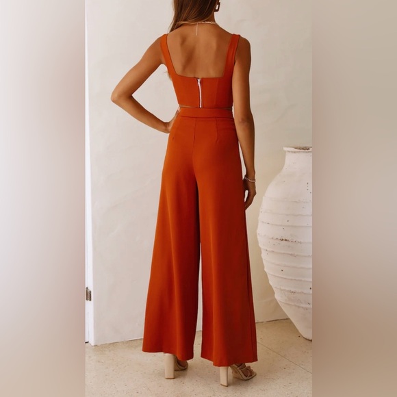 NWT Hello Molly SO AUTOMATIC PANTS In Orange Women’s Size XL - Picture 2 of 11